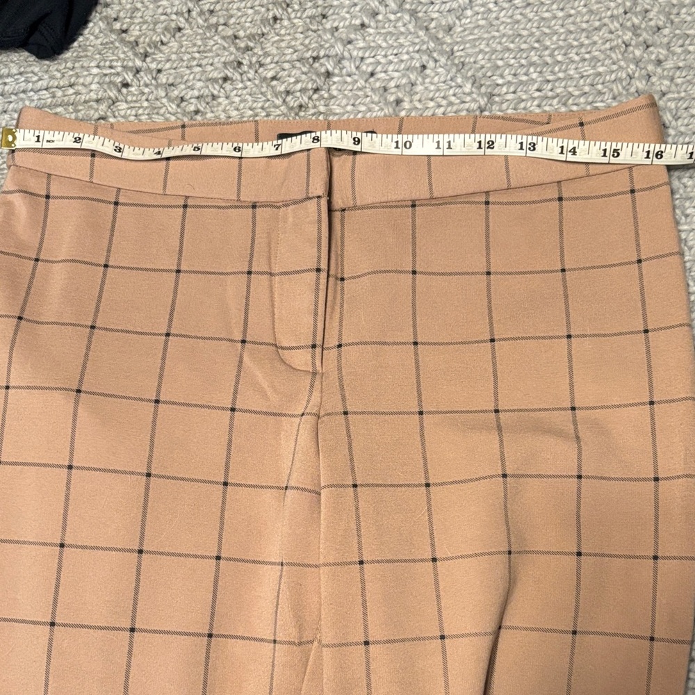 Amanda & Chelsea Brown Grid Pattern Capris - Picture 8 of 8